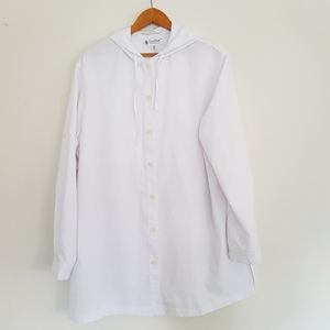 Coolibar UPF 50+ sun cover Hoodie Jacket XL White